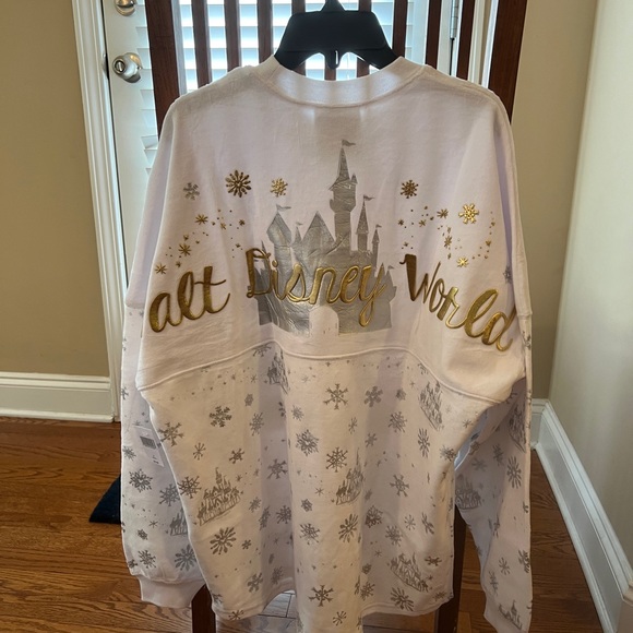 2020 Disney World Christmas White Cinderella Castle Snowflake Spirit Jersey - Picture 4 of 9